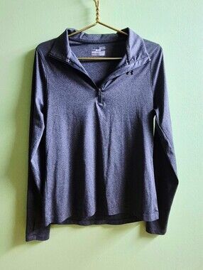 Under Armour Women's Half Zip Athletic Pullover Grey